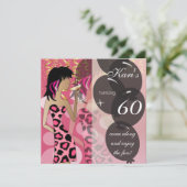 60. Geburtstags-Bash-Party | Vorlage | DIY (Stehend Vorderseite)