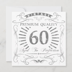 60. Geburtstags-Gag-Geschenk Karte
