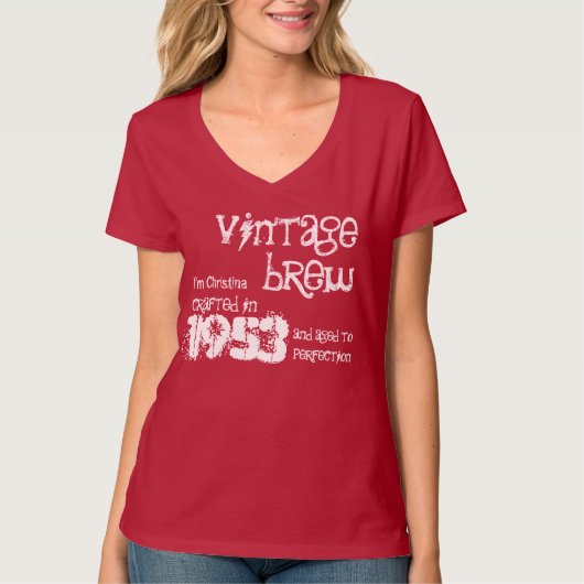 60. Geburtstags-Geschenk1953 Vintager Brew V01 T-Shirt (Vorderseite)
