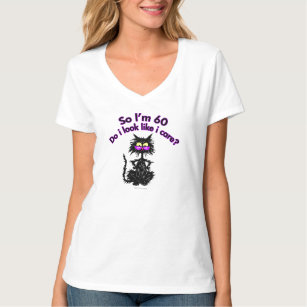 60. Geburtstags-Katzen-Geschenke T-Shirt