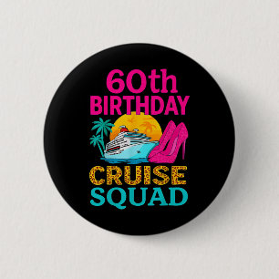 60. Geburtstags-Kreuzfahrt-Truppe 60 Jahre alte Ur Button
