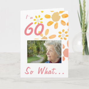 60. Geburtstags-Motivationsfoto Karte