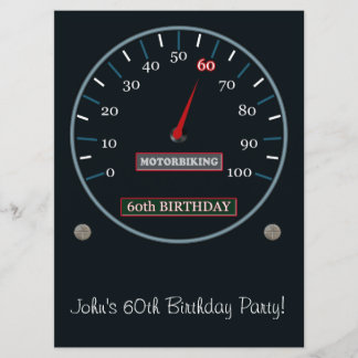 60. Geburtstags-Party Einladung