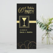 60. Geburtstags-Party Einladungen - (Stehend Vorderseite)