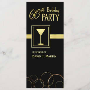 60. Geburtstags-Party Einladungen -