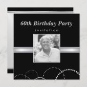 60. Geburtstags-Party-kundenspezifische Einladung (Vorne/Hinten)