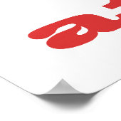 60. Geburtstags-Spaß (Wal) Poster (Ecke)