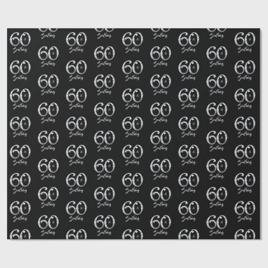 60. Geburtstagsblatt Geschenkpapier (Flach)