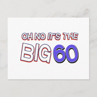 60. Geburtstagsdesigns Postkarte