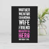 60. Geburtstagseinladung - Mama Schöner Held Einladung (Stehend Vorderseite)