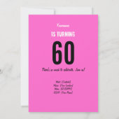 60. Geburtstagseinladung - Mama Volunteer Hero Einladung (Rückseite)