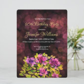 60. Geburtstagseinladung Thyme Einladung (Stehend Vorderseite)