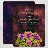 60. Geburtstagseinladung Thyme Einladung (Vorne/Hinten)