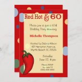 60. Geburtstagseinladungen Einladung (Vorne/Hinten)