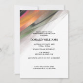 60. Geburtstagsfeier Abstrakte Malerei Einladung (Rückseite)