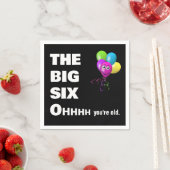 60. Geburtstagsfeier Alter Spaß Serviette (Beispiel)