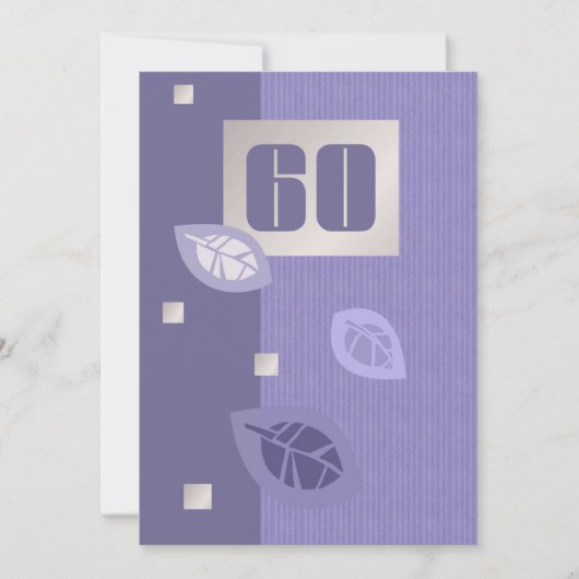 60. Geburtstagsfeier Custom Einladungen (Vorderseite)