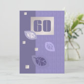 60. Geburtstagsfeier Custom Einladungen (Stehend Vorderseite)