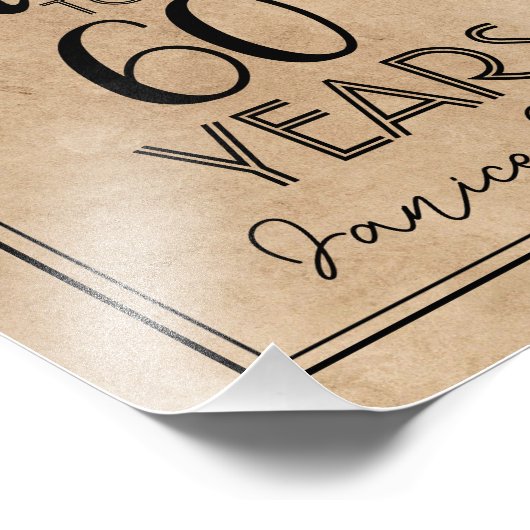 60. Geburtstagsfeier Fotodruck (Ecke)