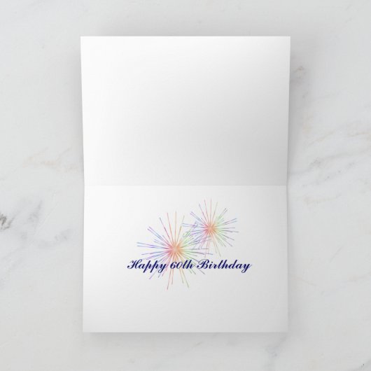 60. Geburtstagsfeier Karte (Innenseite)