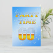 60. Geburtstagsfeier mit Bier Einladung (Stehend Vorderseite)