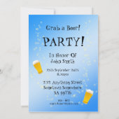60. Geburtstagsfeier mit Bier Einladung (Rückseite)