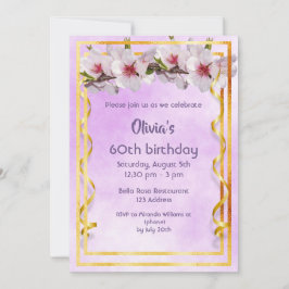 60. Geburtstagsfeier mit Kirschbraten-Blume auf Vi Einladung