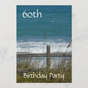 60. Geburtstagsfeier-Ozean/Männchen Einladung