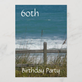 60. Geburtstagsfeier-Ozean/Männchen Einladung