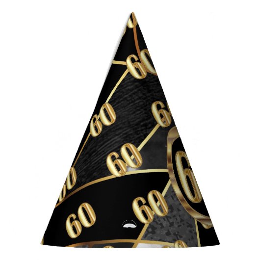 60. Geburtstagsfeiertag Partyhütchen (Links)