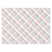 60. Geburtstagsfeiertage Tischdecke (Vorderseite (Horizontal))