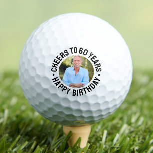 60. Geburtstagsfoto Golfball