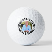 60. Geburtstagsfoto Golfball (Vorderseite)
