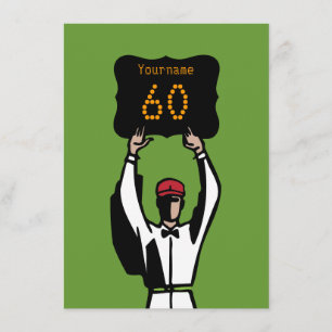 60. Geburtstagsfußball-Party Einladung - Offiziell