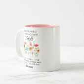 60. Geburtstagsgeschenk 1965 Zweifarbige Tasse (Vorderseite Links)
