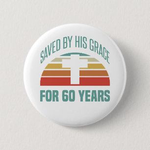 60. Geburtstagsgeschenk für Christen Button