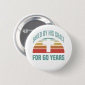 60. Geburtstagsgeschenk für Christen Button (Vorne & Hinten)