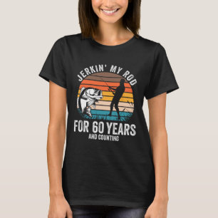 60. Geburtstagsgeschenk für Fischer Männer Funny F T-Shirt