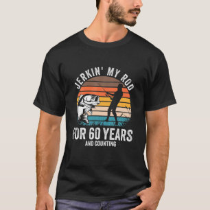 60. Geburtstagsgeschenk für Fischer Männer Funny T-Shirt