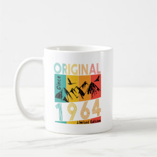 60. Geburtstagsgeschenk Mann Frau Original Vintage Kaffeetasse