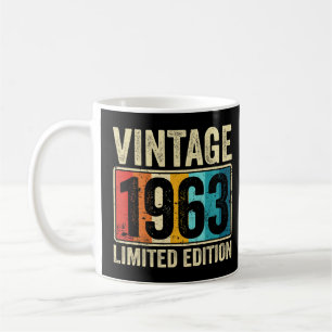 60. Geburtstagsgeschenk Männer Frauen Vintage 1963 Kaffeetasse