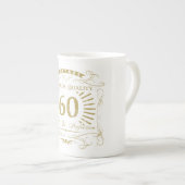 60. Geburtstagsgeschenk Porzellantasse (Vorderseite Rechts)