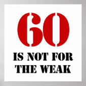 60. Geburtstagsgeschenk Poster (Vorne)