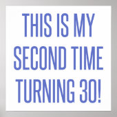 60. Geburtstagsgeschenk Poster (Vorne)