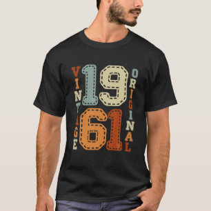 60. Geburtstagsgeschenk Seit 1961 Vintager Retro T-Shirt