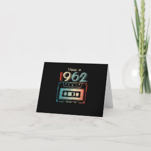 60 Geburtstagsgeschenke Jahr alt 1962 Kassette Einladung