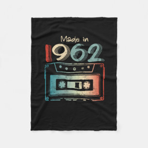 60 Geburtstagsgeschenke Jahr alt 1962 Kassette Fleecedecke