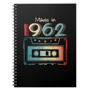 60 Geburtstagsgeschenke Jahr alt 1962 Kassette Notizblock