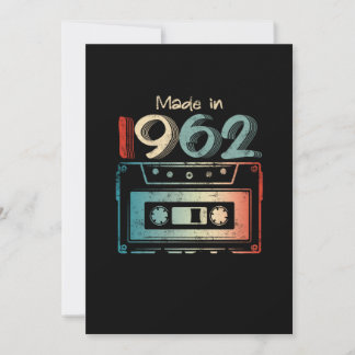 60 Geburtstagsgeschenke Jahr alt 1962 Kassette Save The Date