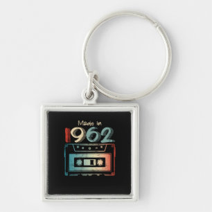 60 Geburtstagsgeschenke Jahr alt 1962 Kassette Schlüsselanhänger